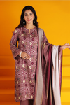3 Pieces - Nishat Unstitched Peach Printed Linen Suit