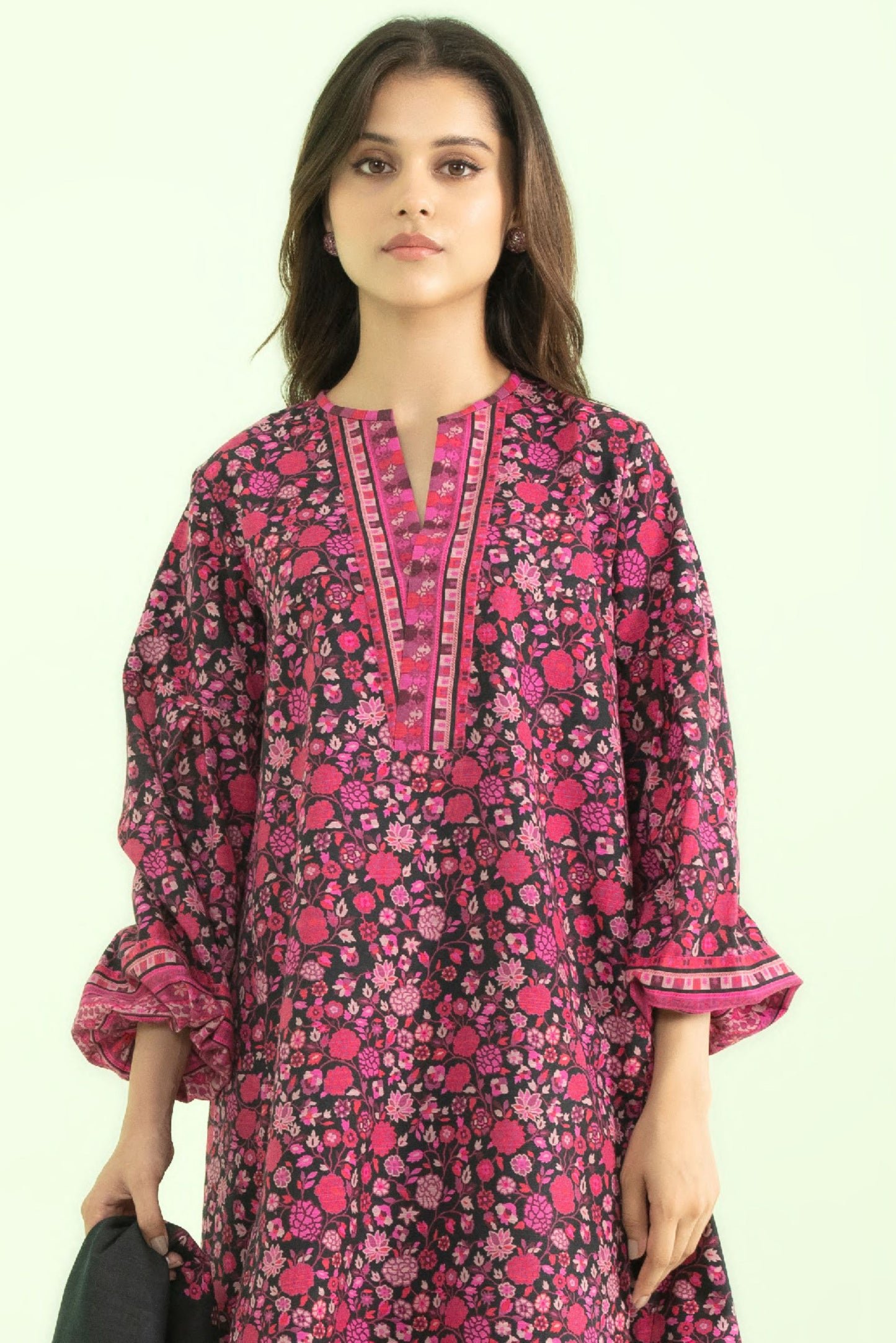 3 Pieces - Sapphire Unstitched Black Printed Lawn Suit