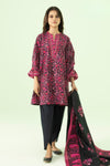 3 Pieces - Sapphire Unstitched Black Printed Lawn Suit