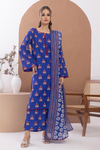 3 Pieces - Regalia Unstitched Royal Blue Printed Lawn Suit