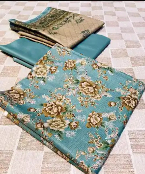 3 Pieces - Bin Saeed Unstitched Sea Green Ladies Lawn Suit
