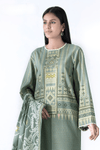 3 Pieces - Sapphire Unstitched Powder Green Printed Lawn Suit