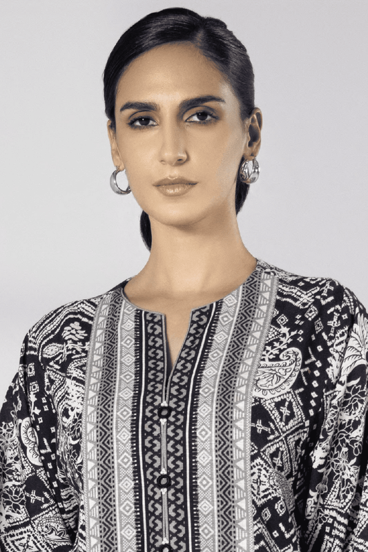 3 Pieces - Sapphire Unstitched Off White Printed Lawn Suit