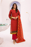 3 Pieces - Haya By Legends Unstitched Carrot Lawn Suit