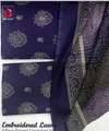 3 Pieces - Bin Saeed Unstitched Purple Ladies Lawn Suit