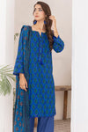 3 Pieces - Regalia Unstitched Denim Blue Printed Lawn Suit