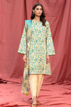 3 Pieces - Sapphire Unstitched Cream Printed Lawn Suit