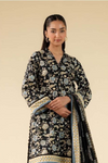 3 Pieces - Beyond East Unstitched Black Printed Lawn Suit