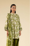 3 Pieces - Beyond East Unstitched Parrot Printed Lawn Suit