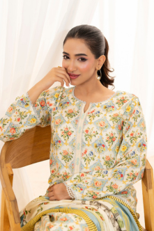 3 Pieces - Regalia Unstitched Skin Doriya Linen Suit