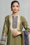 3 Pieces - Sapphire Unstitched Mehndi Printed Lawn Suit
