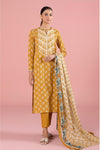 3 Pieces - Sapphire Unstitched Mustard Printed Lawn Suit