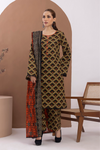 3 Pieces - Regalia Unstitched Black Printed Lawn Suit