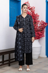 3 Pieces - Regalia Unstitched Black Print Lawn Suit m