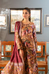 3 Pieces - Regalia Unstitched Choclate Bana Dora Lawn Suit