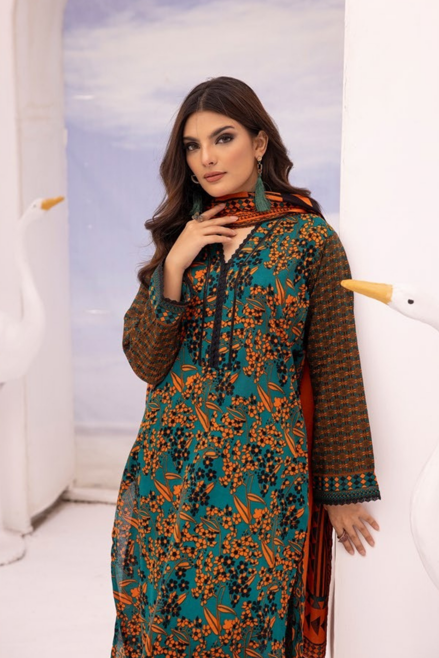 3 Pieces - Haya By Legends Unstitched Zinc Printed Lawn Suit