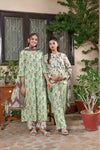 3 Pieces - Murashee Unstitched Pista Printed Lawn Suit