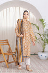 3 Pieces - Regalia Unstitched Camel Printed Lawn Suit