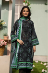3 Pieces - Haya By Legends Unstitched Grayesh Black Printed Lawn Suit