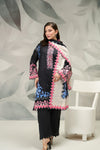 3 Pieces - Regalia Unstitched Black Printed Khaddar Suit