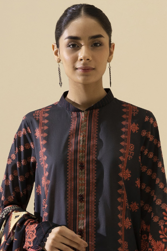 3 Pieces - Sapphire Unstitched Zinc Printed Lawn Suit