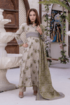3 Pieces - Janan Unstitched Lavender Printed Lawn Suit