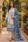 3 Pieces - Sohni Dharti Unstitched Off-White Colour Premium Print Lawn Suit