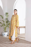 3 Pieces - Regalia Unstitched Golden Printed Lawn Suit