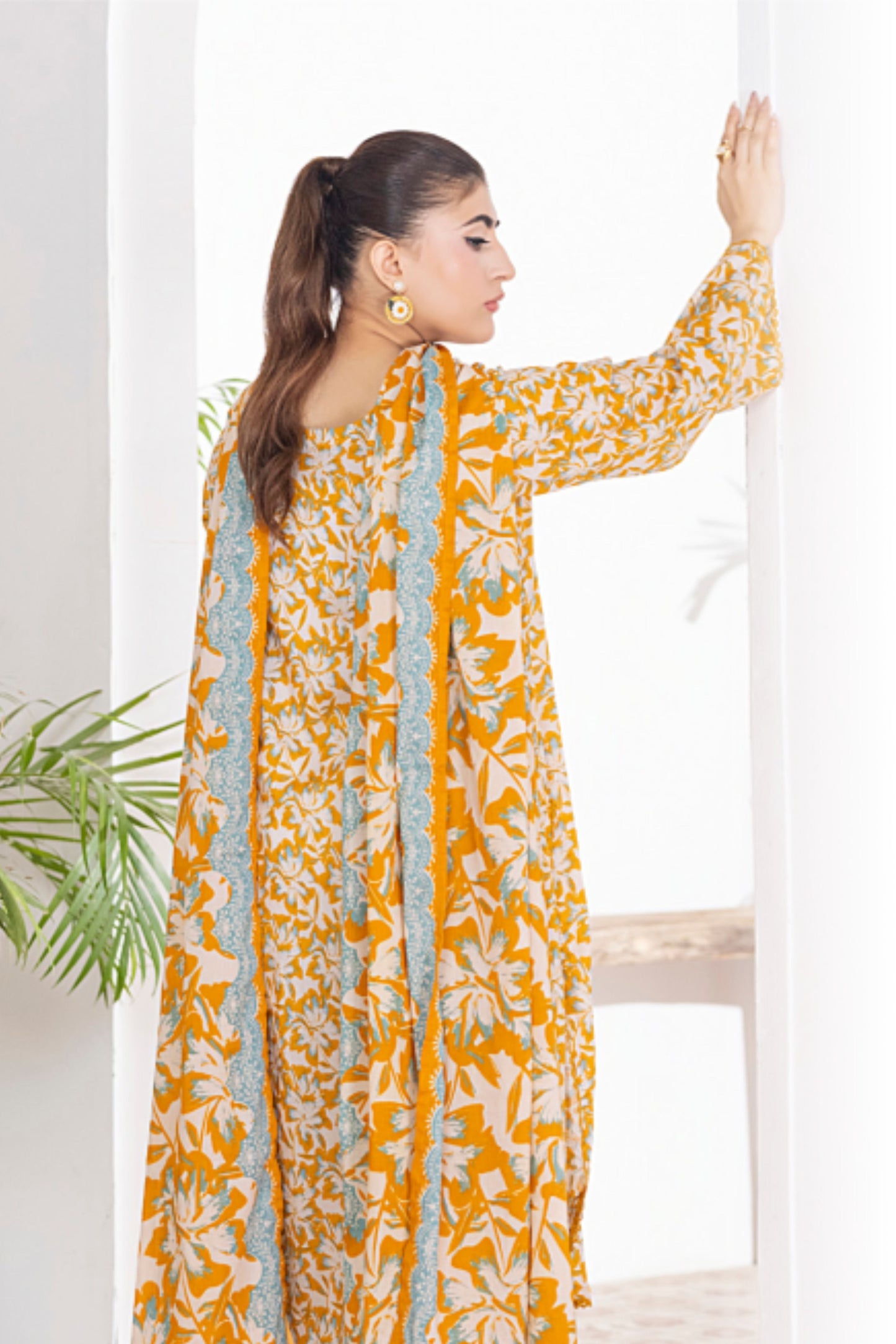 3 Pieces - Regalia Unstitched Golden Printed Lawn Suit