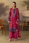 3 Pieces - Rangreza Unstitched Dark Pink Lawn Suit