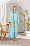 3 Pieces - Regalia Unstitched Pale Blue Printed Lawn Suit