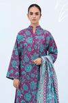 3 Pieces - Sapphire Unstitched Purple Printed Lawn Suit