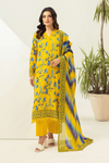 3 Pieces - Haya By Legends Unstitched Yellow Printed Lawn Suit