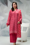 3 Pieces - Regalia Unstitched Pink Printed Khaddar Suit