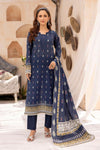 3 Pieces - Haya By Legends Unstitched Blue Printed Lawn Suit