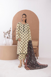 3 Pieces - Regalia Unstitched Silver Printed Lawn Suit