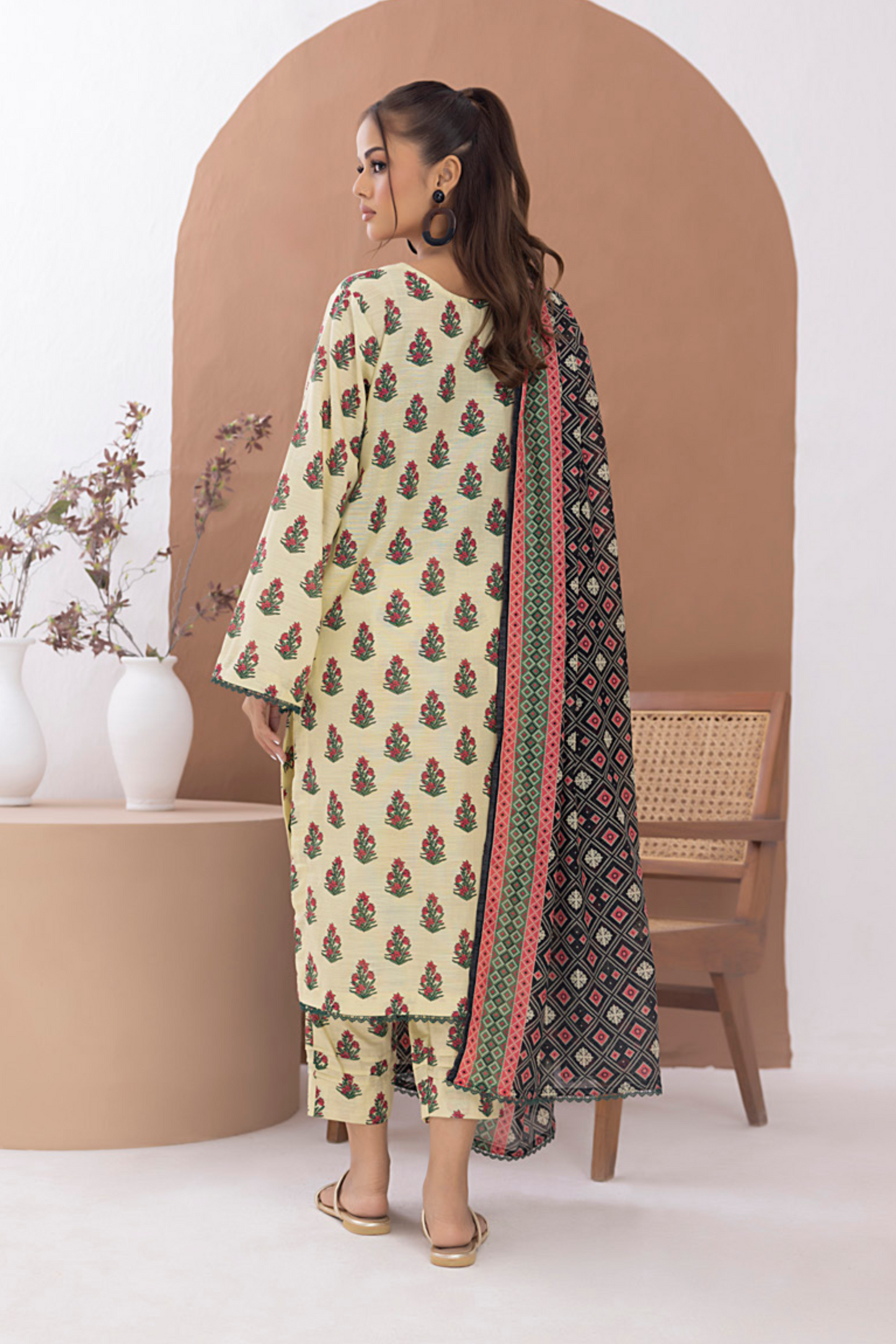 3 Pieces - Regalia Unstitched Silver Printed Lawn Suit