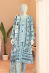 3 Pieces - Murashee Unstitched Sky Blue Printed Lawn Suit