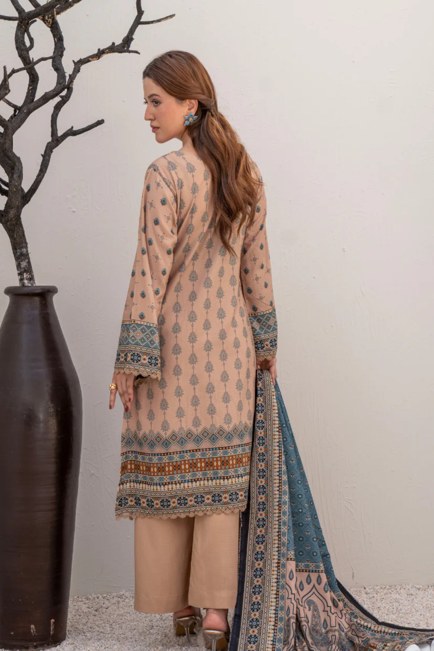 3 Pieces - Marooj Unstitched Light Purple BanaDora Linen Suit