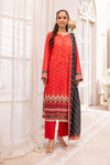 3 Pieces - Haya By Legends Unstitched Carrot Printed Lawn Suit