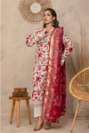 3 Pieces - Regalia Unstitched Skin Fancy Zari Dupatta Printed Shirt Lawn Suit