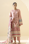 3 Pieces - Sapphire Unstitched Light Pink Lawn Suit