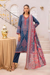 3 Pieces - Haya By Legends Unstitched Turkish Blue Printed Lawn Suit