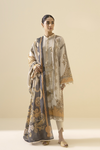 3 Pieces - Sapphire Unstitched Skin Printed Lawn Suit