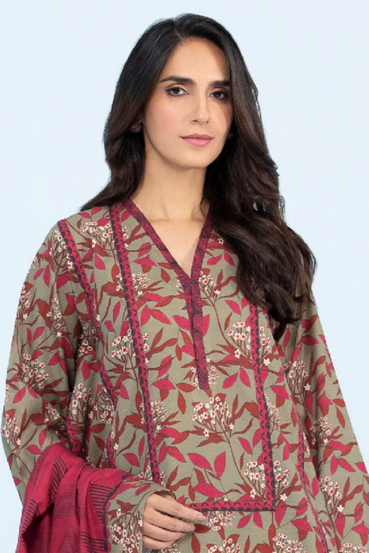 3 Pieces - Sapphire Unstitched Sea Green Printed Lawn Suit