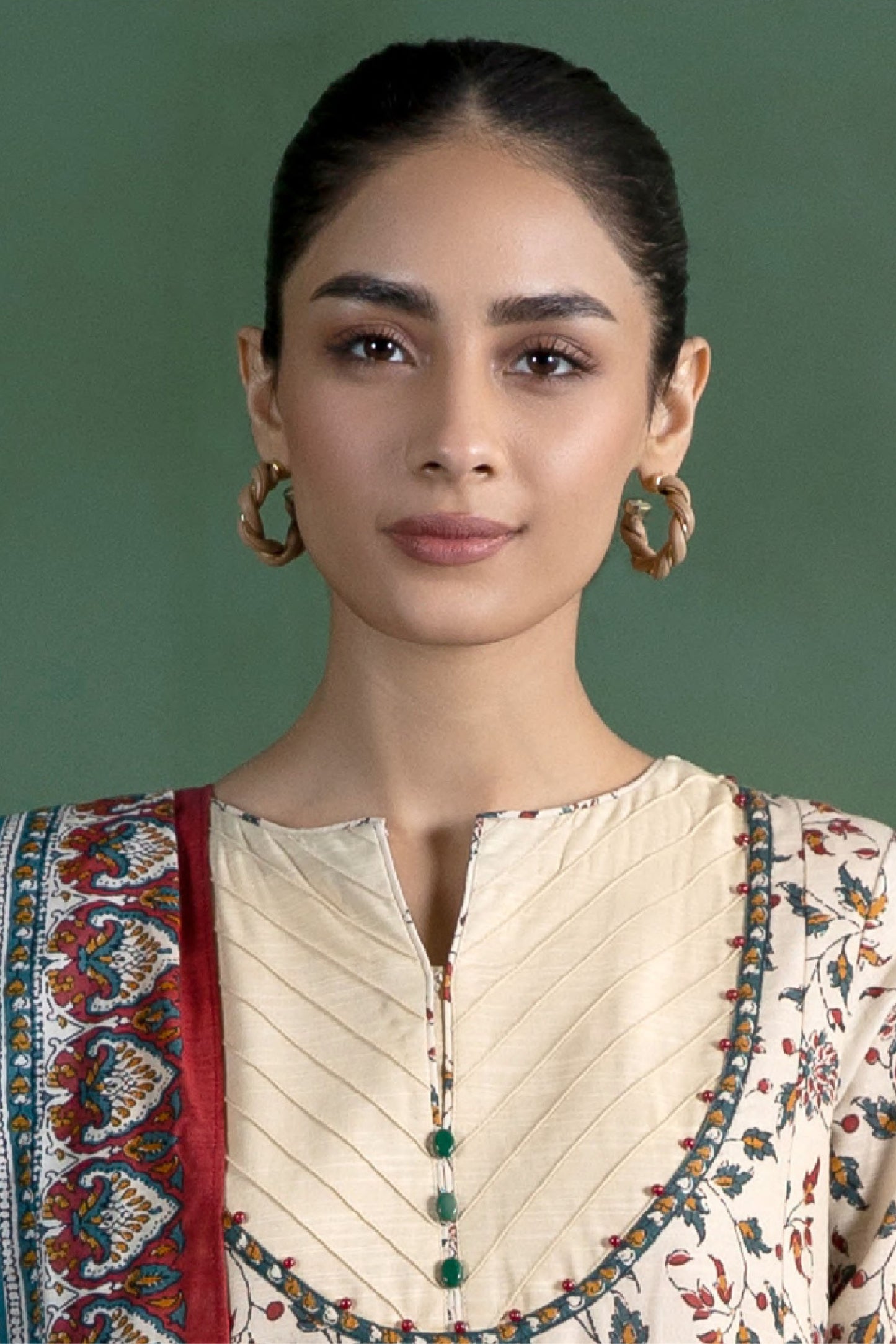 3 Pieces - Sapphire Unstitched Off White Printed Lawn Suit