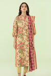 3 Pieces - Sapphire Unstitched Cream Printed Lawn Suit