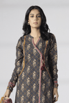 3 Pieces - Sapphire Unstitched Brownish Black Printed Lawn Suit