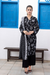 3 Pieces - Regalia Unstitched Black Print Lawn Suit