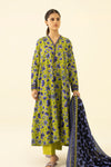 3 Pieces - Sapphire Unstitched Sea Green Printed Lawn Suit